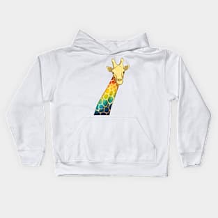 Giraffe Rainbow Kids Hoodie